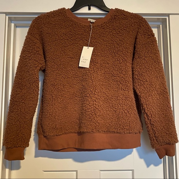Target | Sweaters | Target Rust Sherpa Sweater | Poshmark